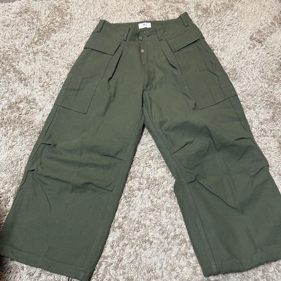 パンツ HERILL Denim Cargopants c/# Olive 1