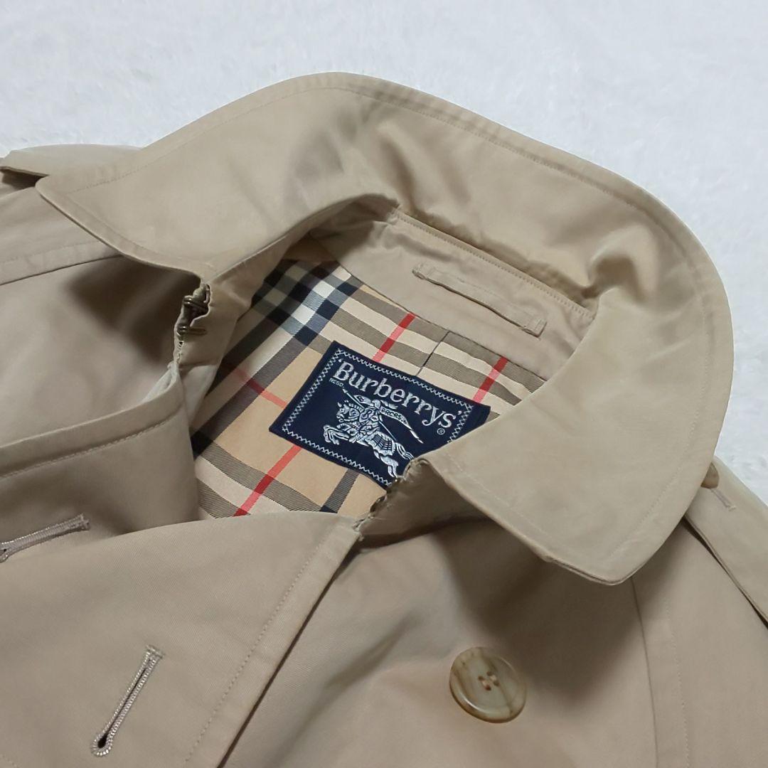 極美品】Burberrys ベルト付ギャバジントレンチコート 裏地ノバ 極美品】Burberrys ベルト付ギャバジントレンチコート 裏地ノバ