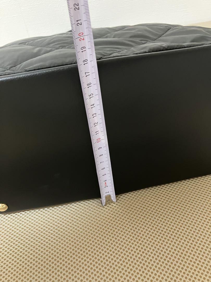 PLST 黒 キルティング トートバッグ