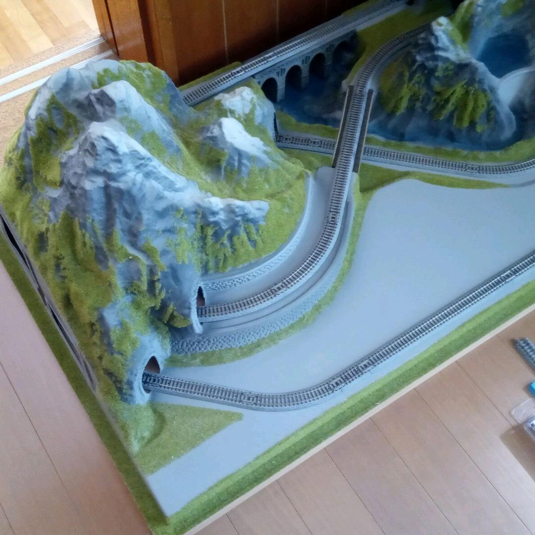 アルプスの氷河特急 デスクトップ レイアウト 鉄道模型 KATO