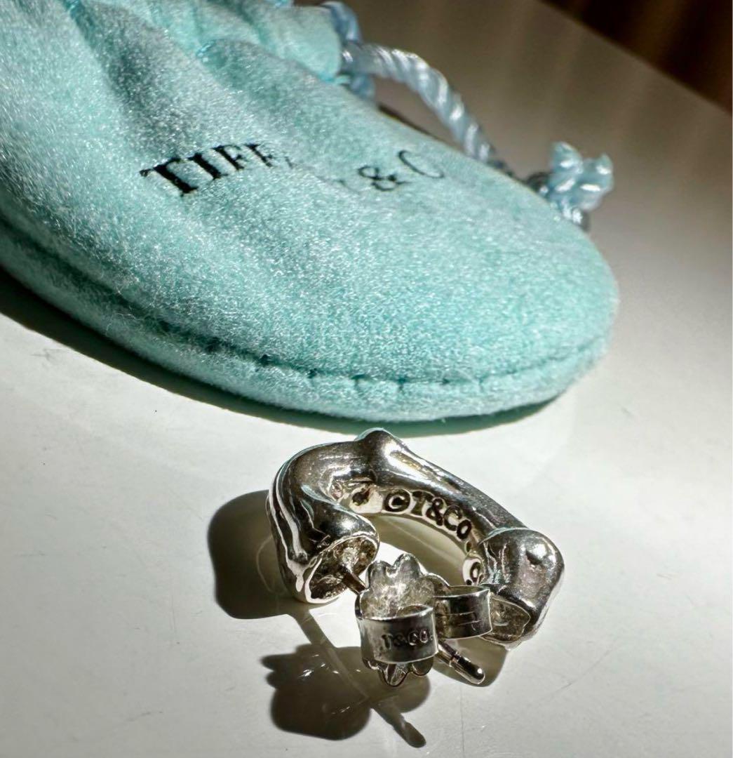 Tiffany ティファニー　バンブー　ピアス バンブーフープピアス　片耳