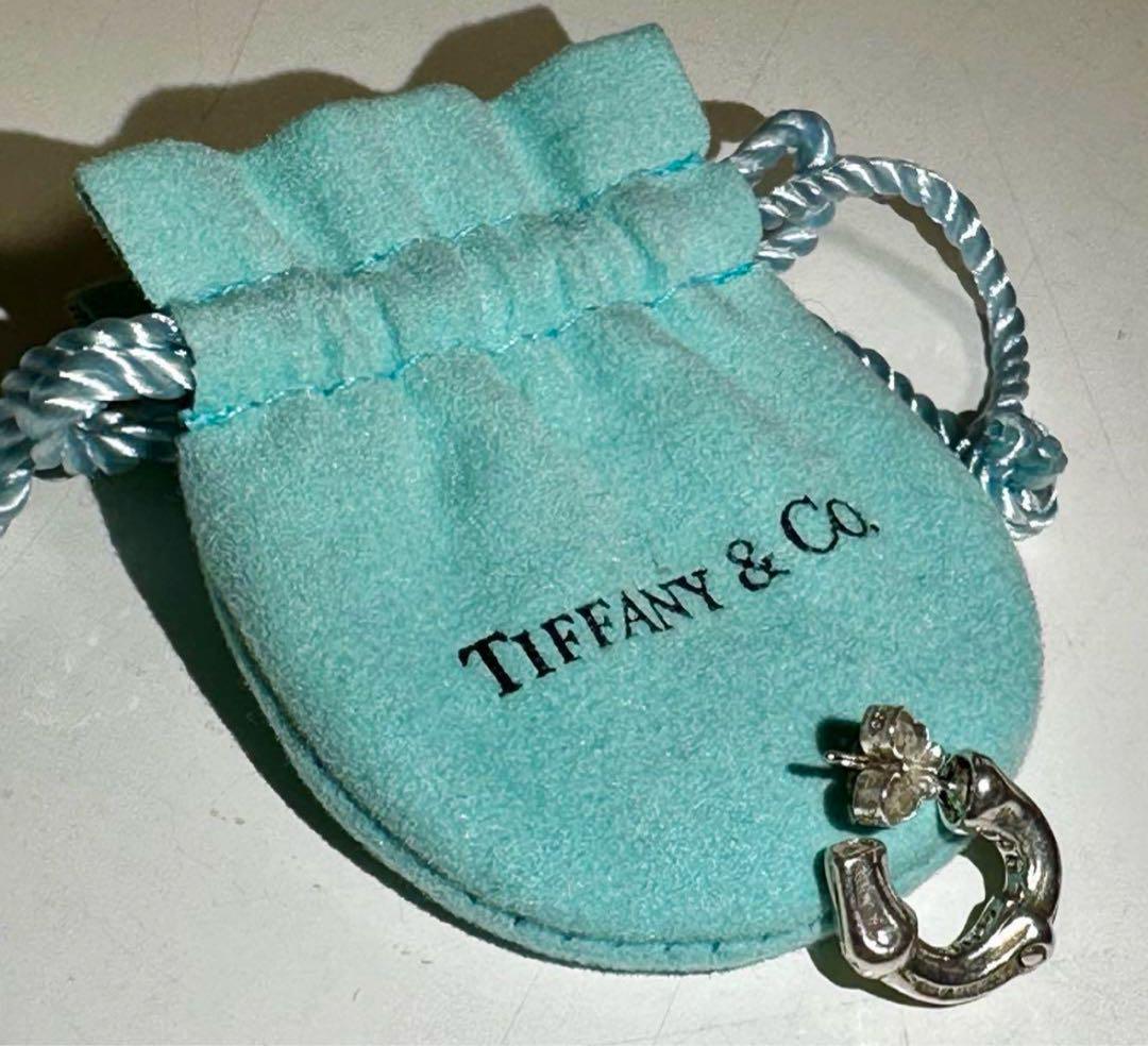 Tiffany ティファニー　バンブー　ピアス バンブーフープピアス　片耳