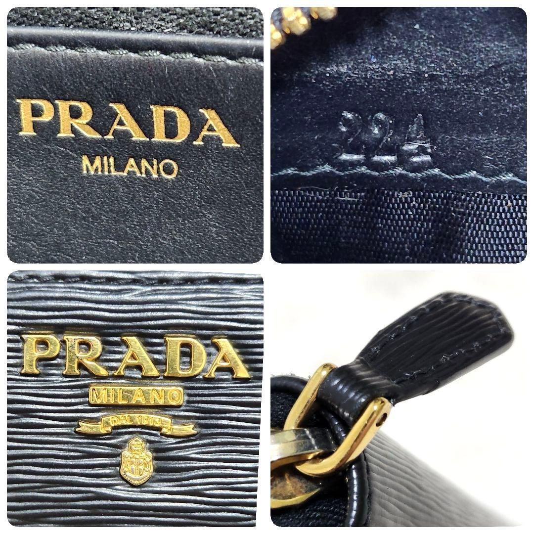 ✨極美品 付属品完備✨プラダ 長財布 ラウンドファスナー ヴィッテロムーブ 黒 ✨極美品 付属品完備✨プラダ 長財布 ラウンドファスナー ヴィッテロムーブ 黒