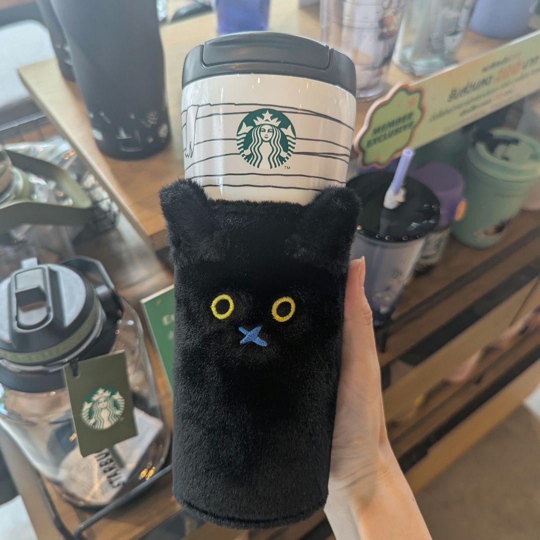 海外限定　スターバックス　黒猫　タンブラー　ハロウィン　猫