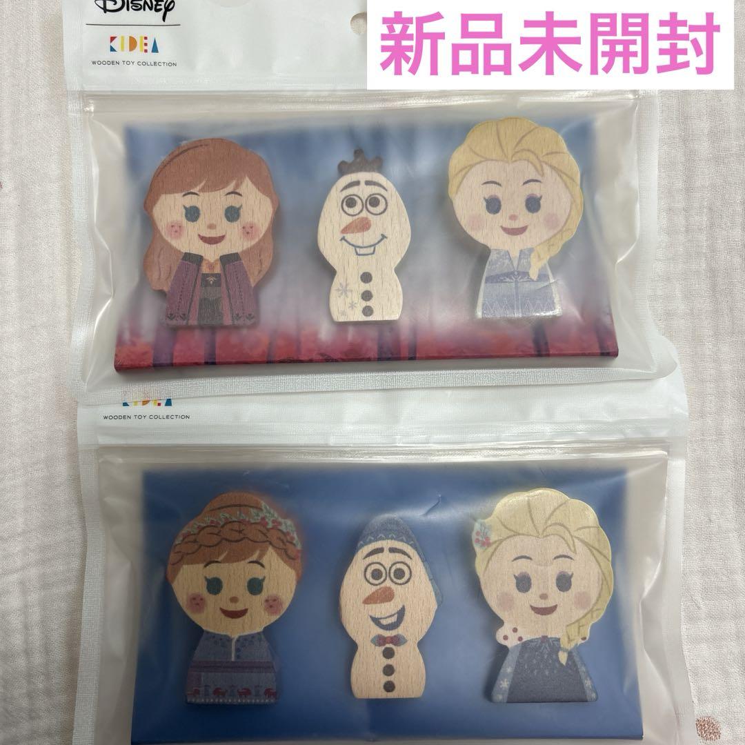 新品　キディア　アナと雪の女王　アナ雪　オラフ　アナ　エルサ　積み木　kidea