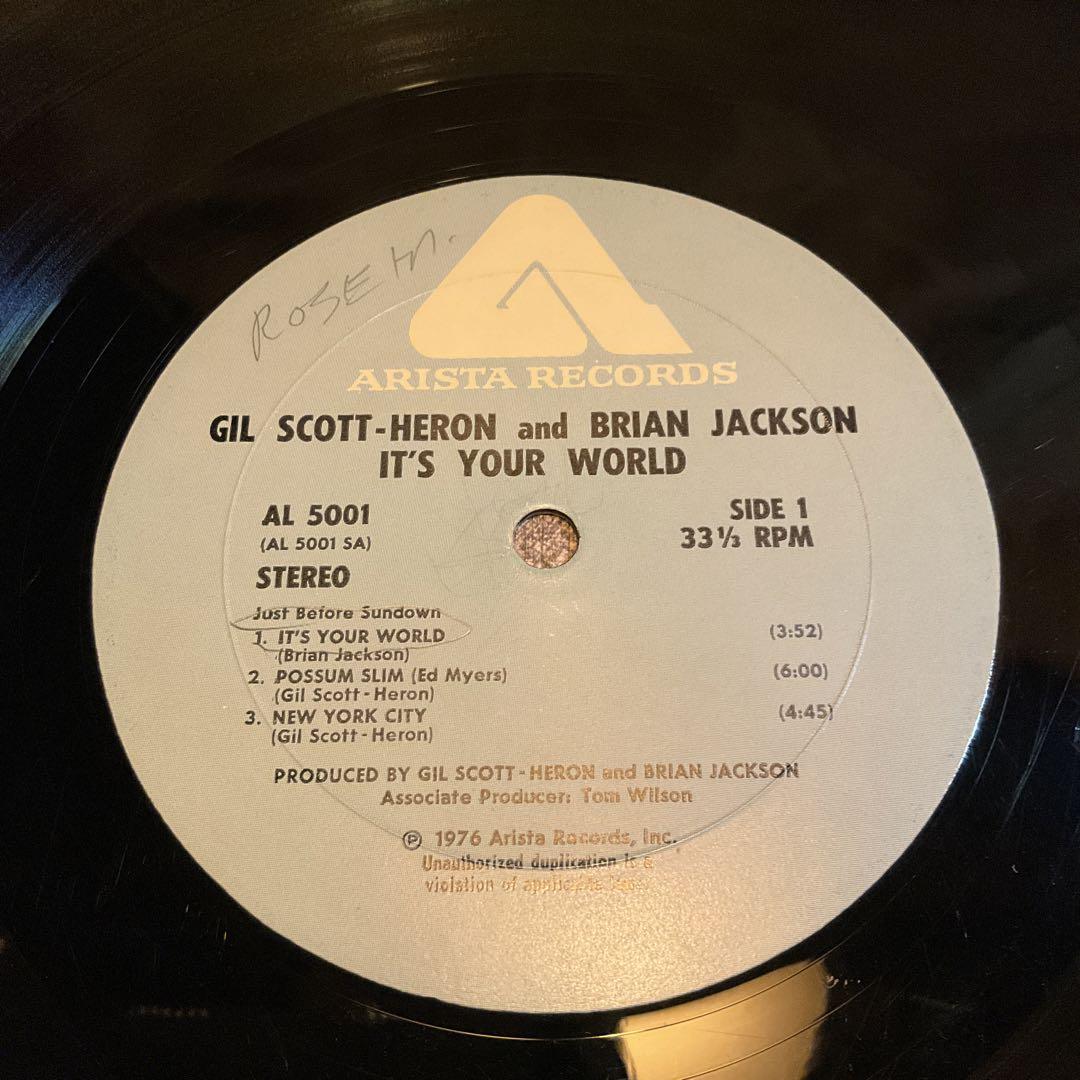 洋楽 Gil Scott-Heron It's Your World
