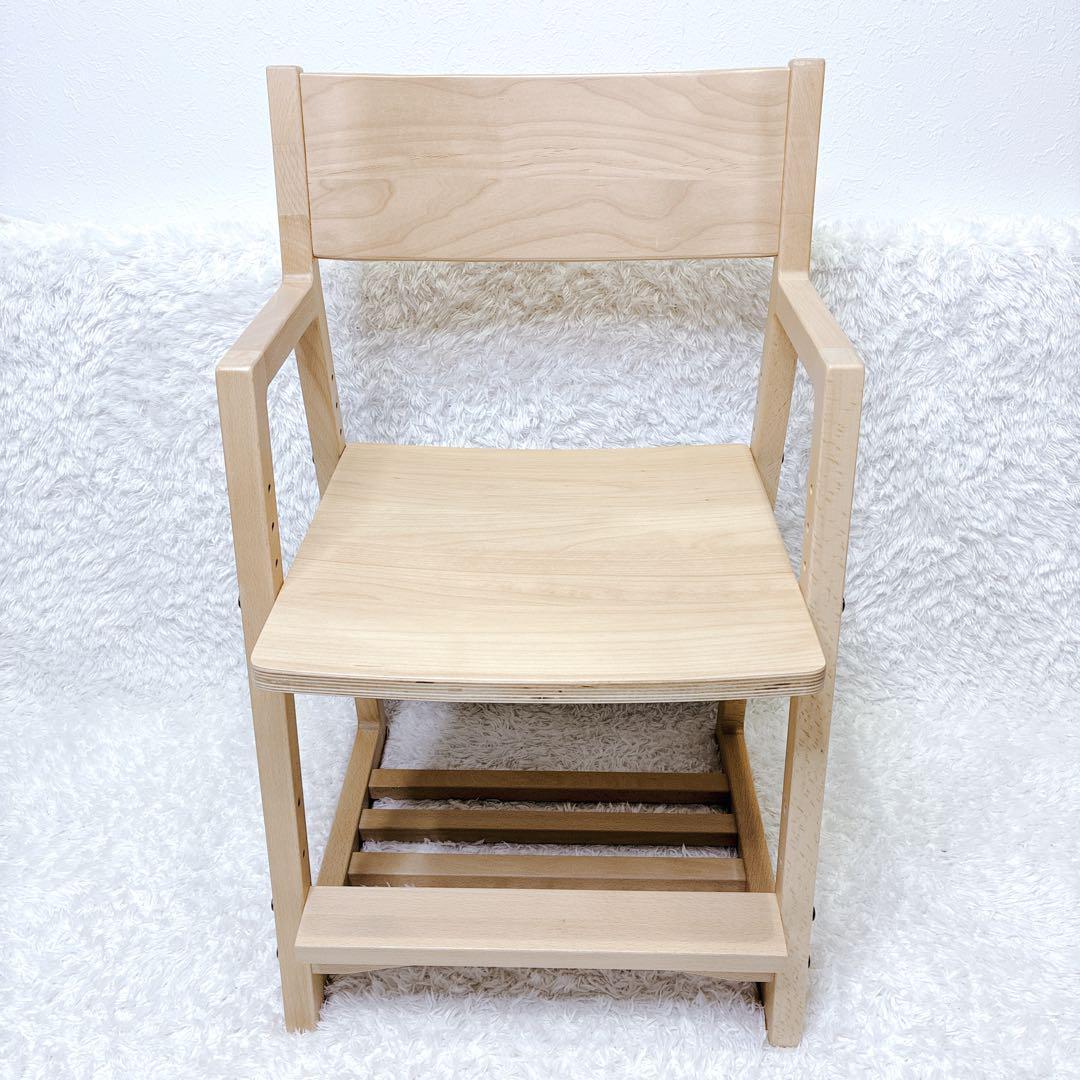 ACTUS Fチェア 学習椅子 木製チェア オーク材 キャスター