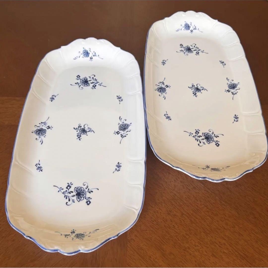 【美品】ノリタケ★クラフトーン★ロングプレート　2枚