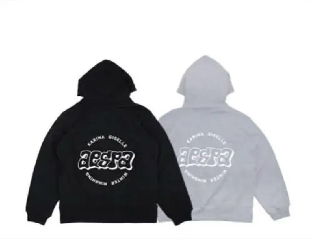 aespa zozotown Black フーディー