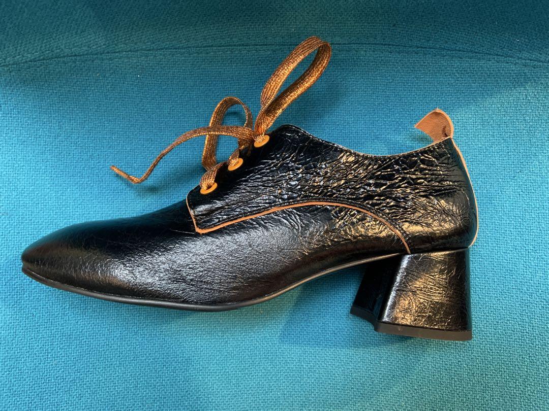本革・イタリア製】ヴィンテージ仕上げ 5cmヒール パンプス！size40