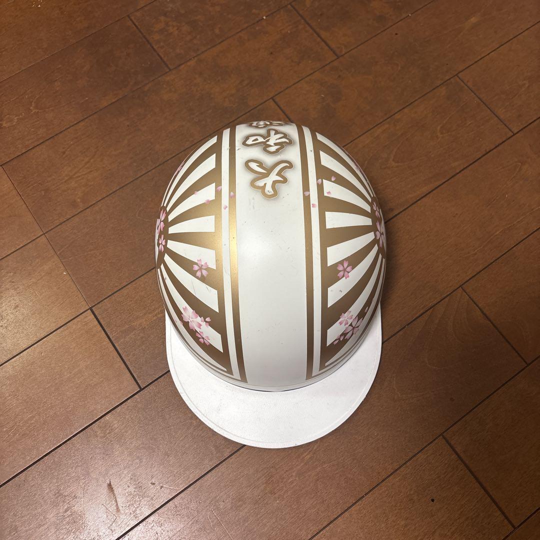 【は】桜デザイン ヘルメット 大和魂 桜模様 ヘルメット 大和魂 多少の値下げ交渉⭕️ - メルカリ