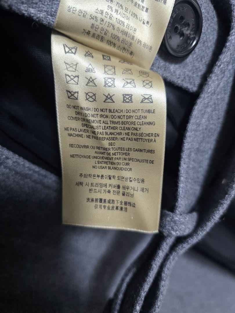 BURBERRY グレー ベルト付きロングコート