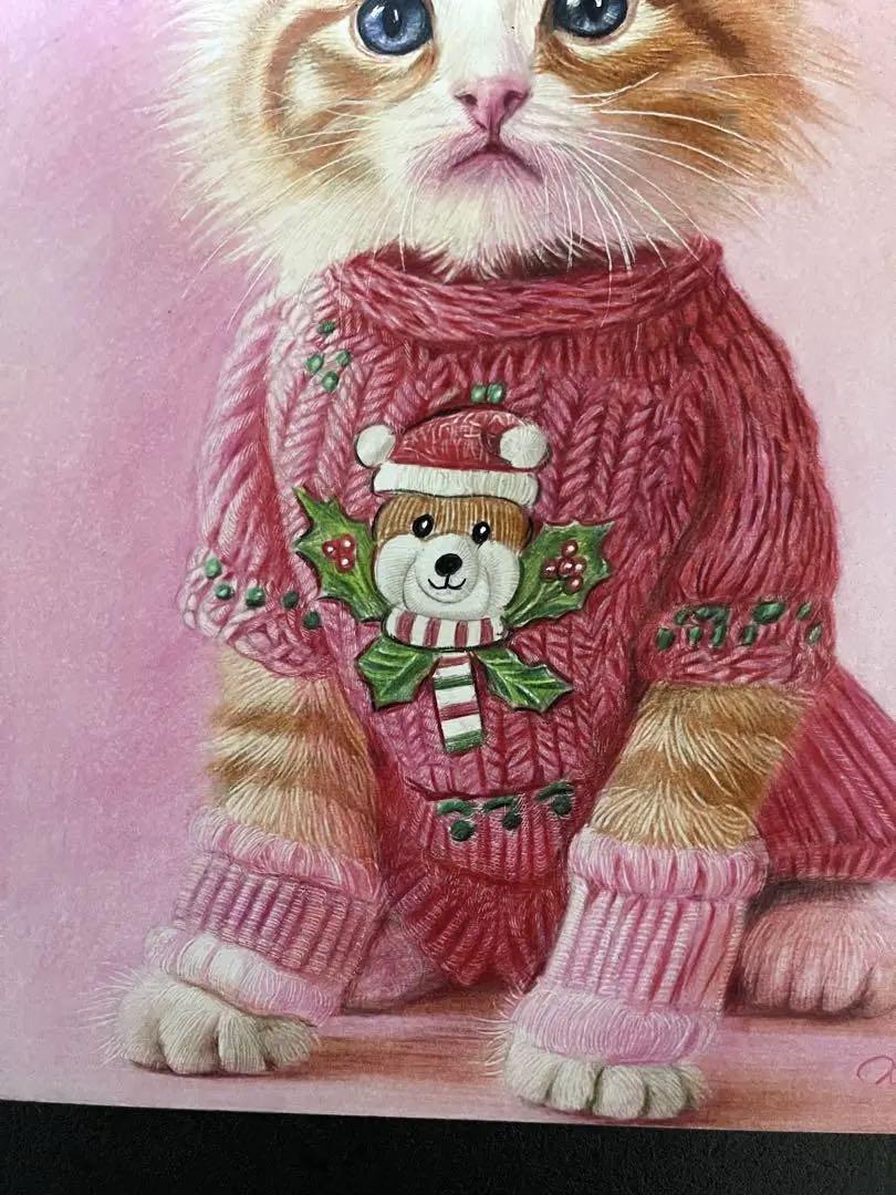 色鉛筆画 A4.仔猫
