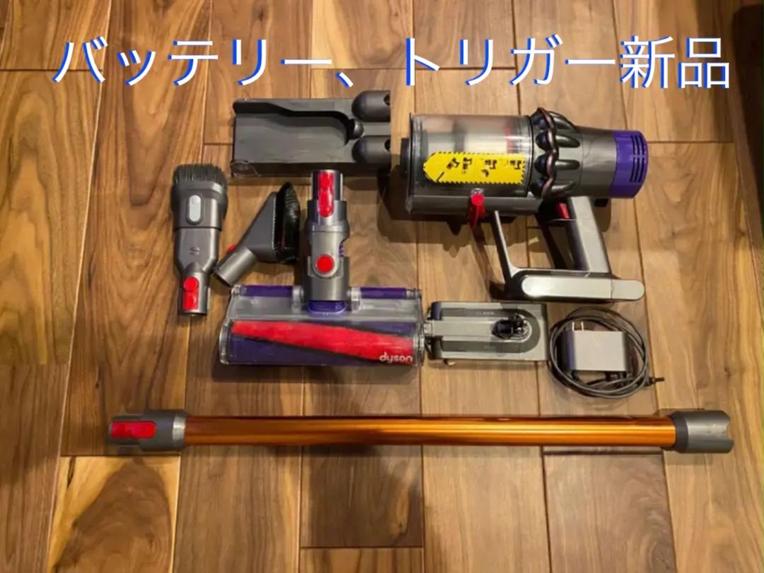 最終値下げDysonSV12ff【v10fluffy】ダイソン純正新品バッテリ付