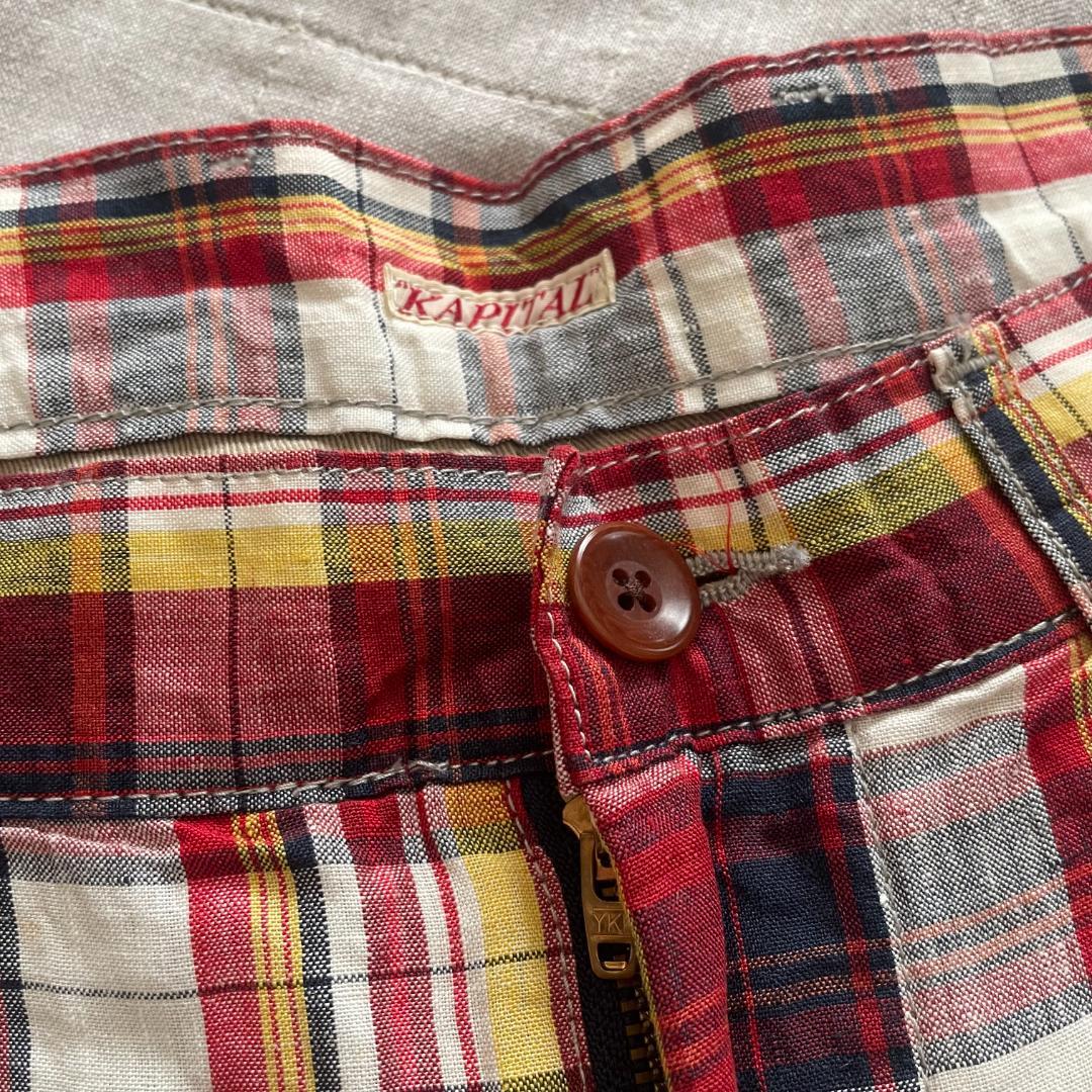 KAPITAL ダメージ リペア加工 ショートパンツ キャピタル ハーフ