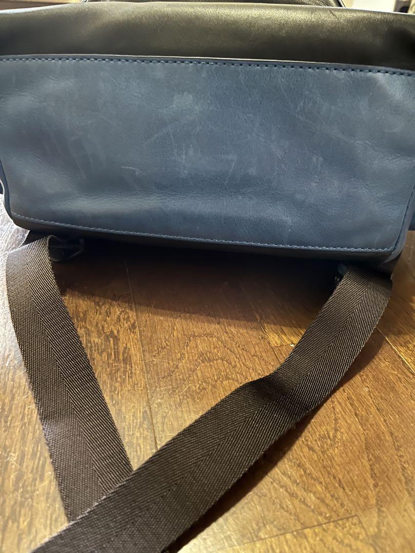 COACH コーチ レザー リュック バックパック ブラック ブルー