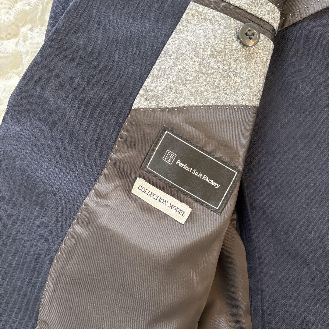 【3ピース】Perfect Suit FActoryセットアップスーツ ネイビー