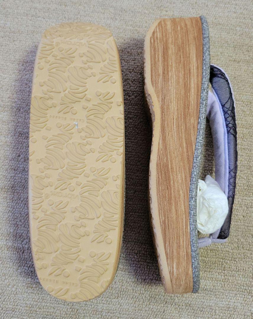 カレンブロッソ カフェ草履 オーガンジー 菱屋謹製 Lサイズ 新品未 カレンブロッソ カフェ草履 オーガンジー 菱屋謹製 Lサイズ 新品未