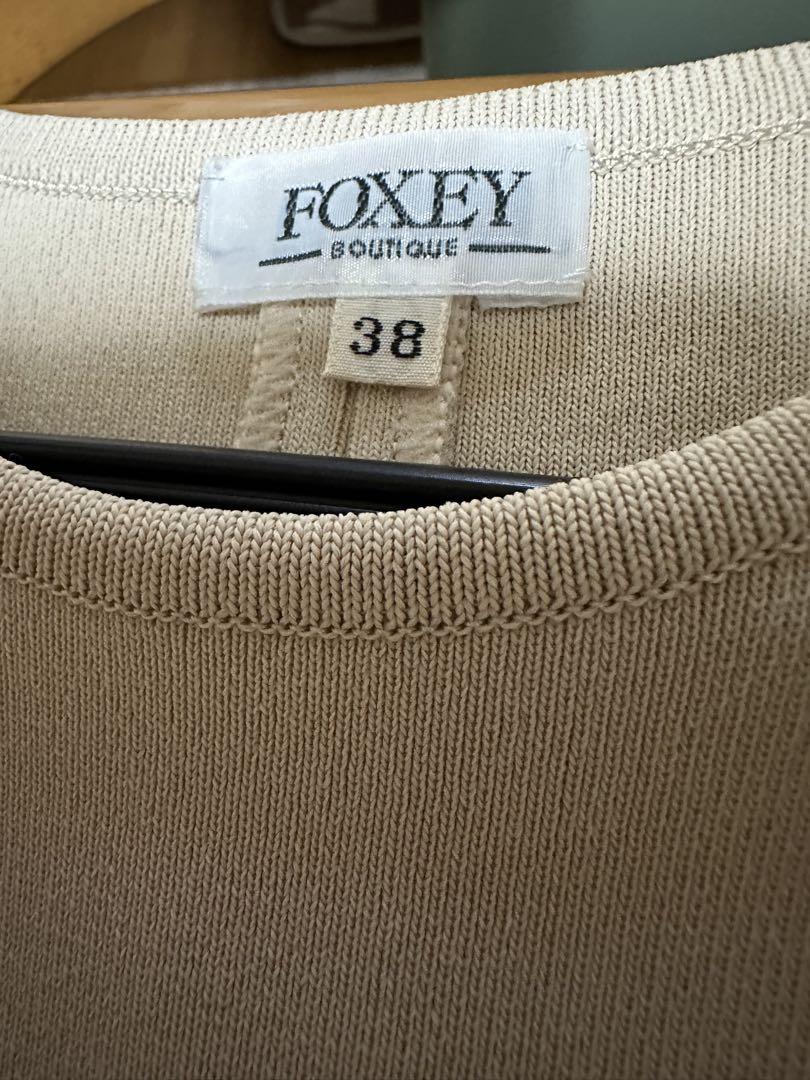 FOXY BOUTIQUE ノースリーブドレス 38 ベージュ