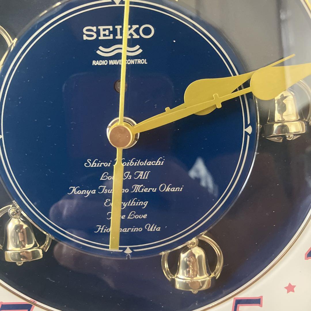 【可動品】SEIKO ウェーブシンフォニー からくり 電波 掛け時計