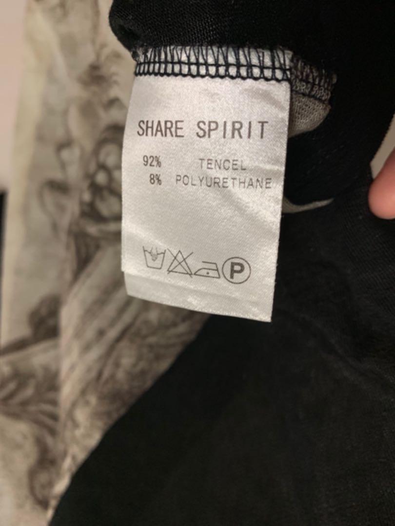 share spirit シェアスピリット 総柄 ロンT