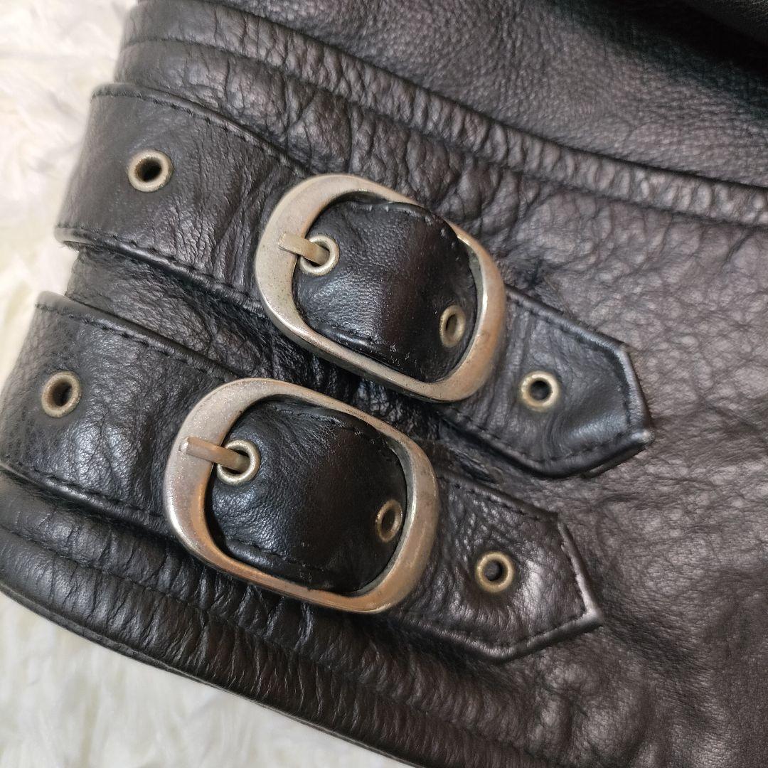 ジョンソンズ メックステックス MEXTEX レザー ダブルライダース 44 L 画像16