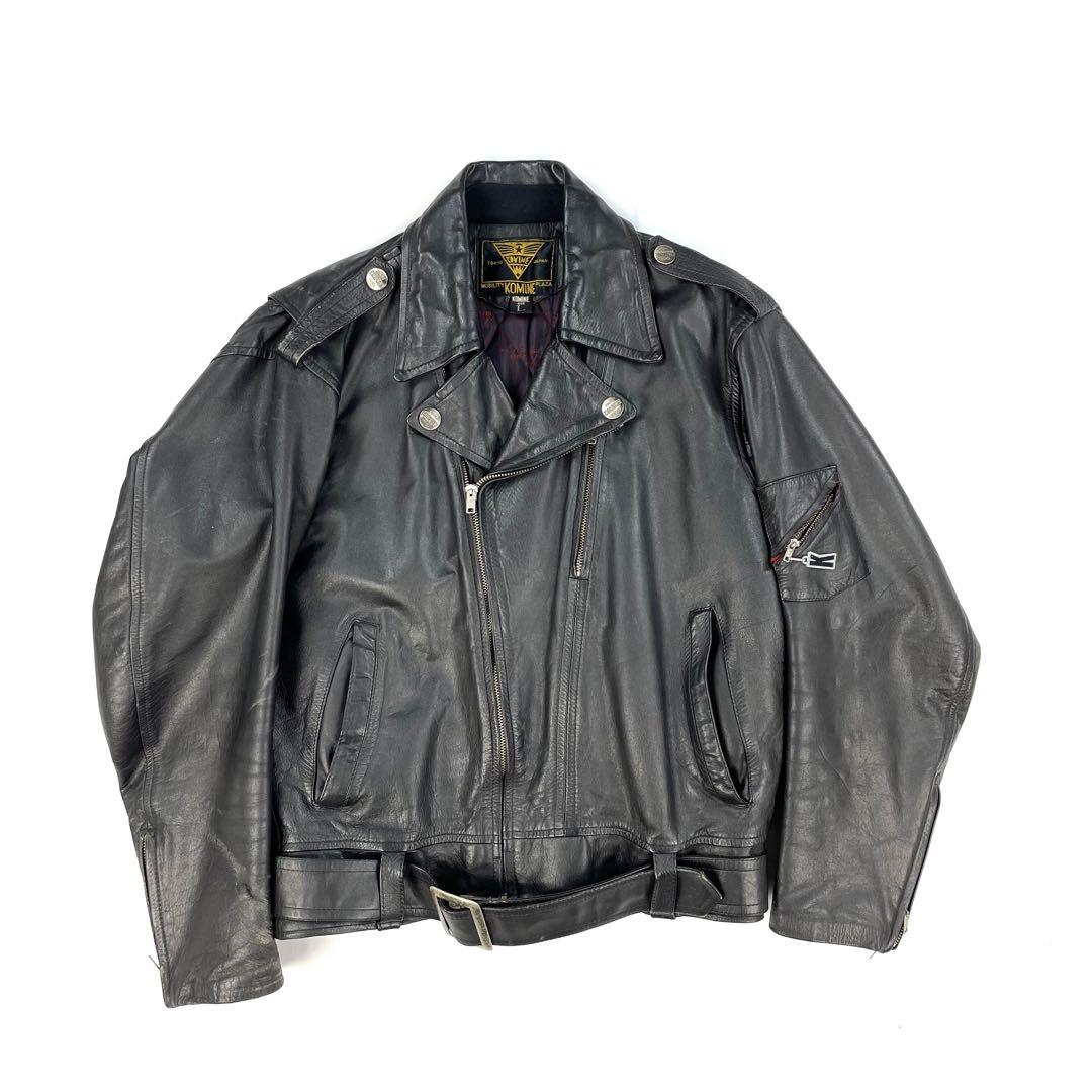 超激レア】 80s KOMINE コミネ ダブル ライダースジャケット 超激レア】 80s KOMINE コミネ ダブル ライダースジャケット