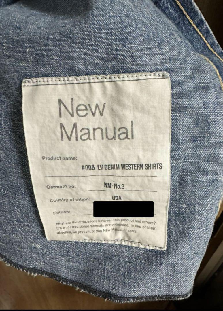 ジャケット・アウター New Manual 005 LV DENIM WESTERN SHIRTS