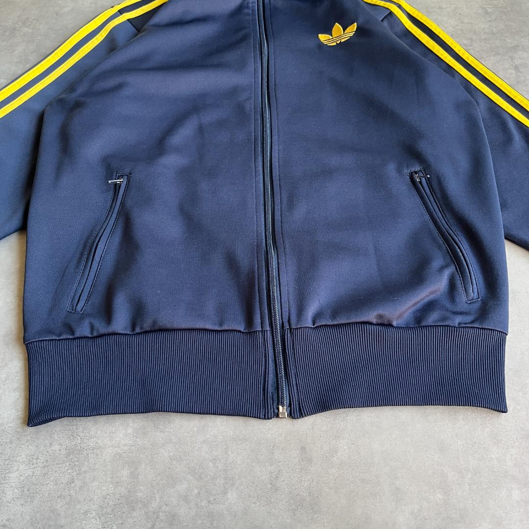 アディダス トラックジャケット ファイヤーバード 2XL 紺 黄色 13556