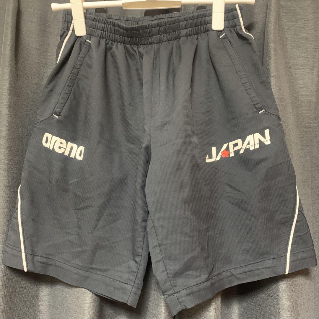 水泳 競泳 日本代表 支給品 短パン　ハーフパンツ　 　arenaパンツ