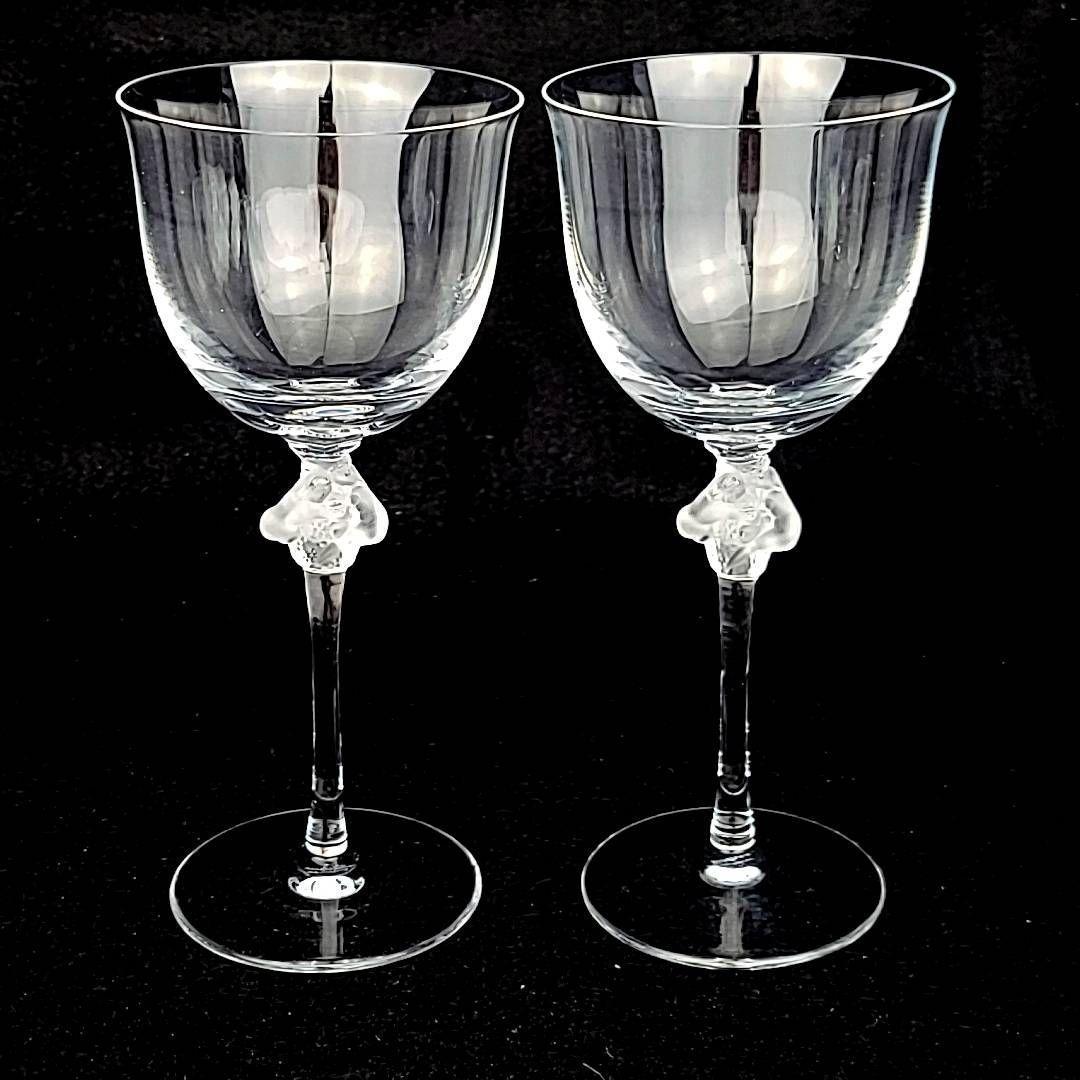 ★ 美品 ◆ ラリック　ロクサーヌ　ワイングラス　ペア　② 25,600円