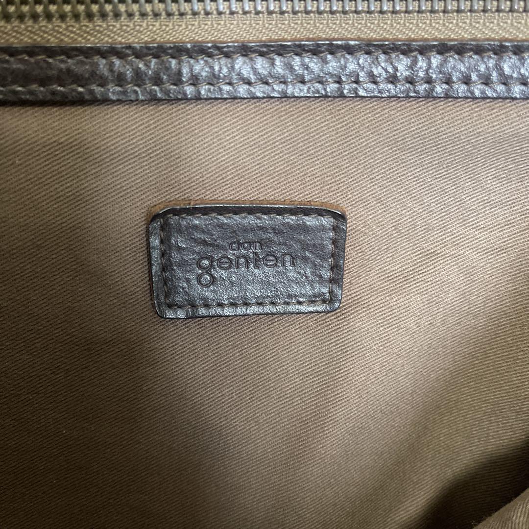 ◇ dan genten ダンゲンテン レザーショルダーバッグ ダークブラウン◇