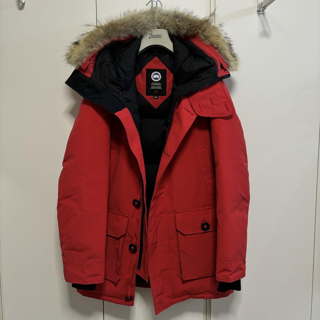 【美品】カナダグース ダウンジャケット 赤 Mサイズ