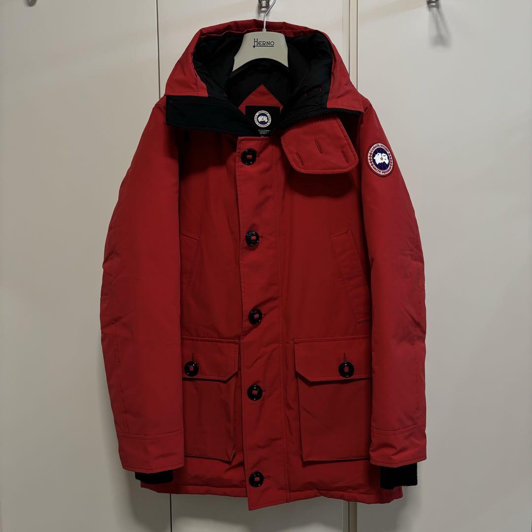 【美品】カナダグース ダウンジャケット 赤 Mサイズ