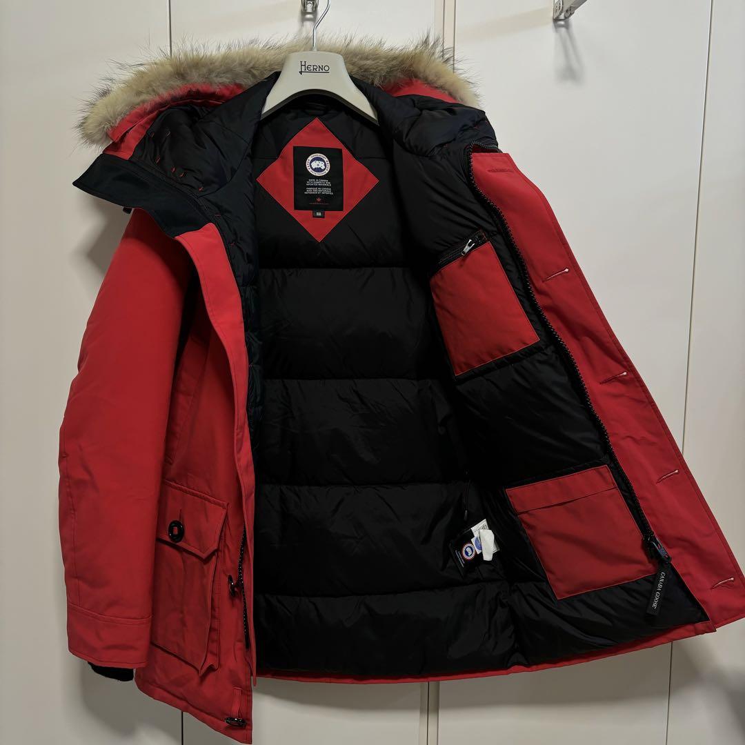 【美品】カナダグース ダウンジャケット 赤 Mサイズ