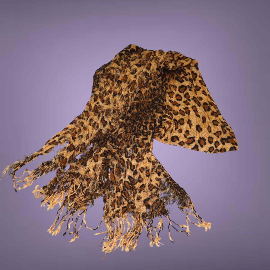 小物 Vintage Decadent leopard muffler