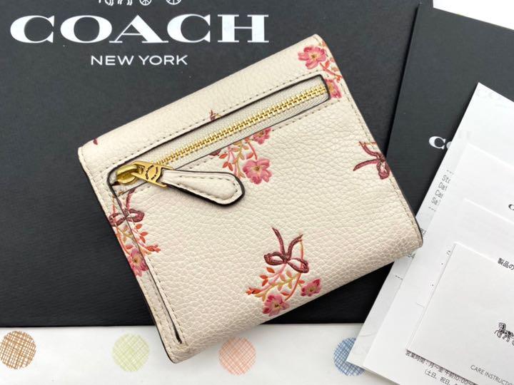 ませこちら ✿︎ コーチ バッグ 折財布 ブーケがら ObFdh-m41421167388 新品 未使用 ✿︎ COACH ┻せんのでご