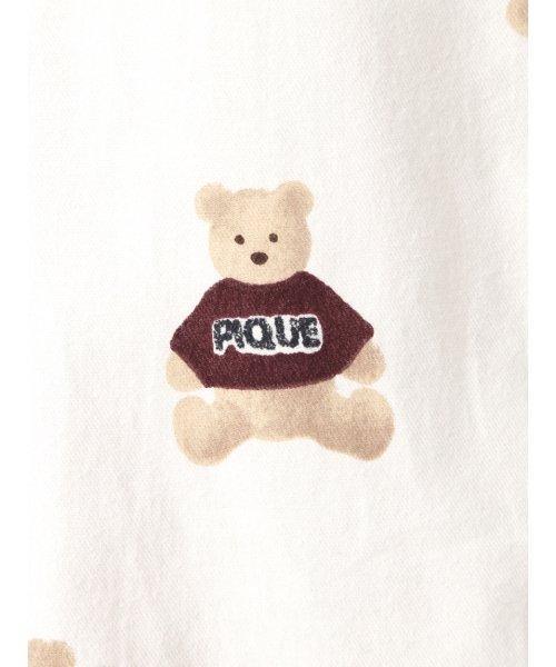 新品 ☆ ジェラートピケ ベア ネルシャツドレス 新品 ☆ ジェラートピケ ベア ネルシャツドレス
