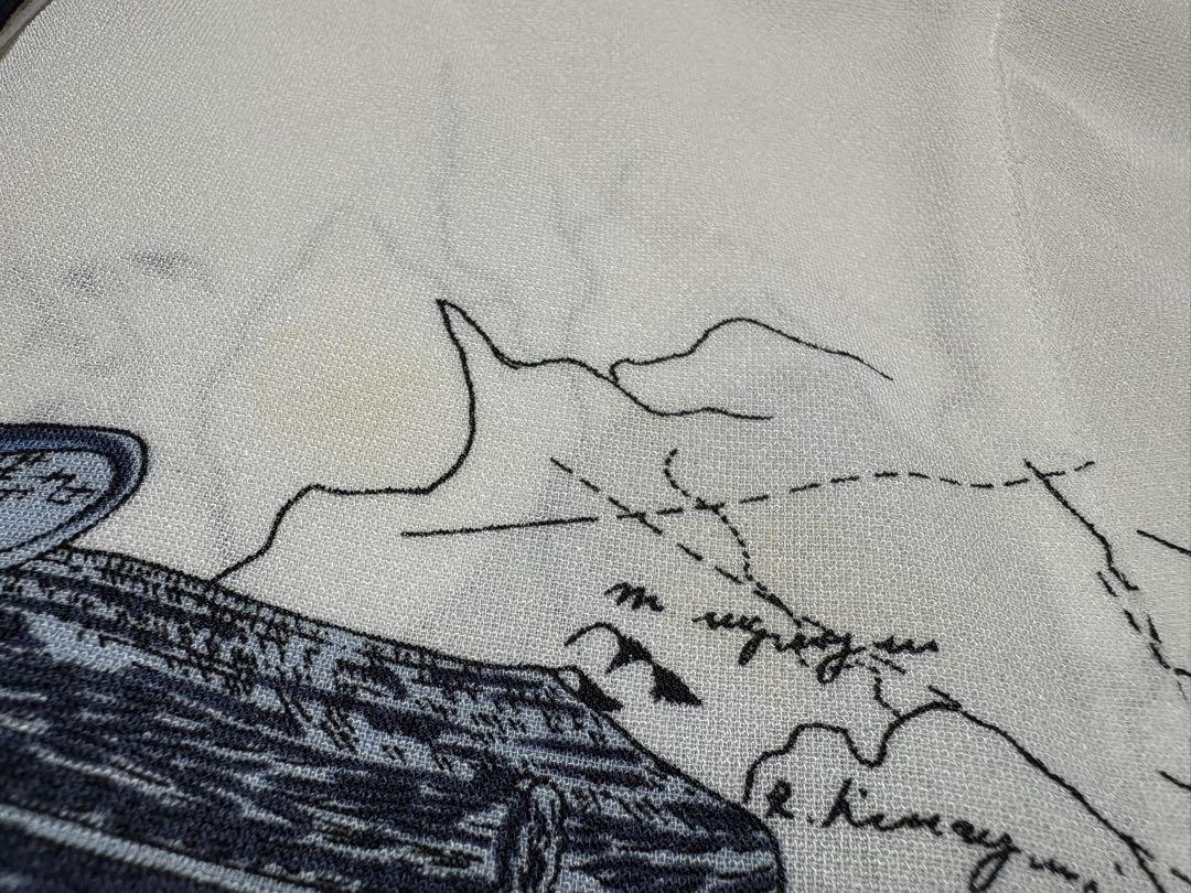 【入手困難】　VINTAGE 古着　一点物　古着柄シャツ　船　航海　マリン