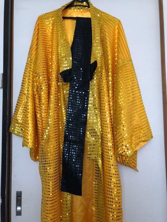 楽天ランキング1位】 スパーク着流し カツラ付き ゴールド