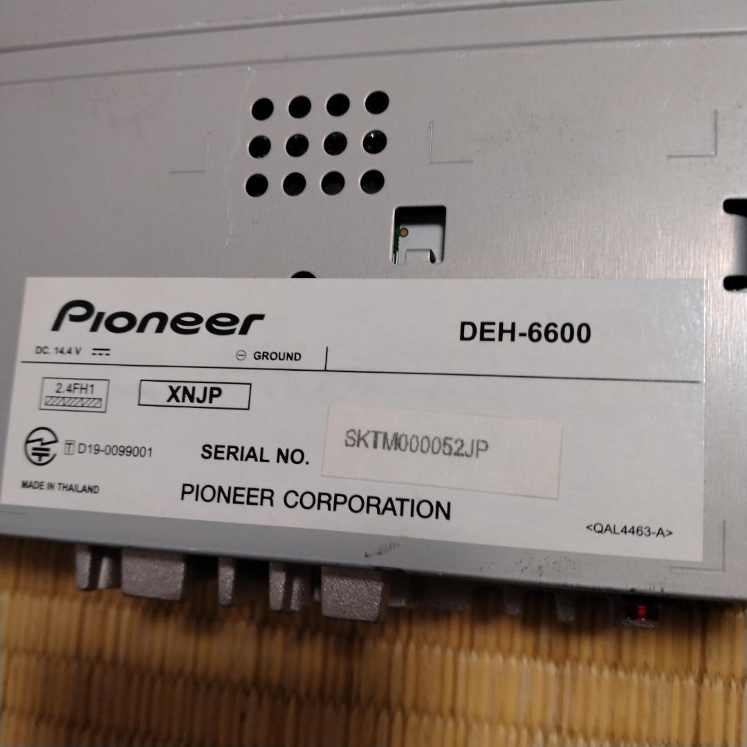 Pioneer カーオーディオ　DEH-6600　リモコン付き