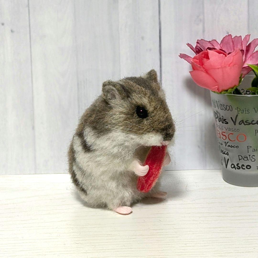 ちゃーこ ハムスター 羊毛フェルト