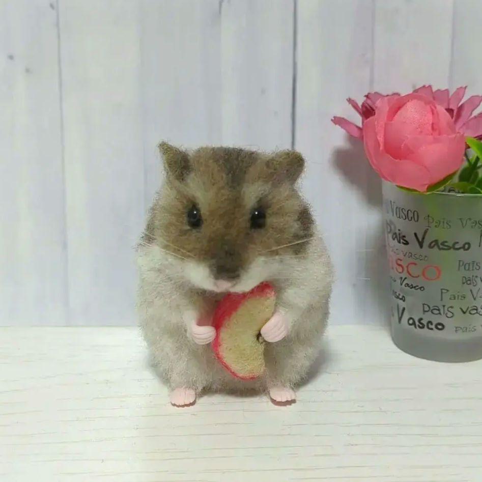 ちゃーこ ハムスター 羊毛フェルト