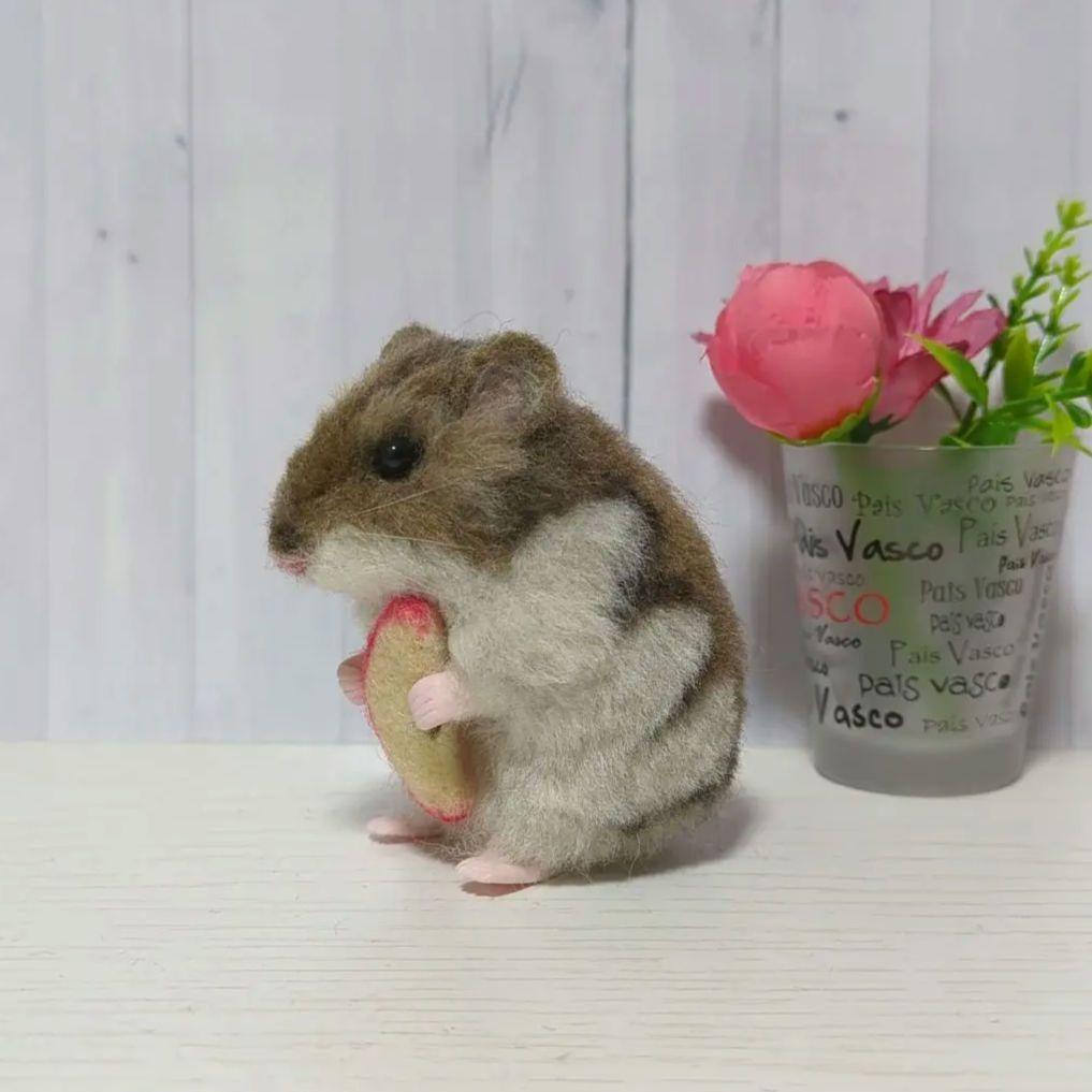 ちゃーこ ハムスター 羊毛フェルト