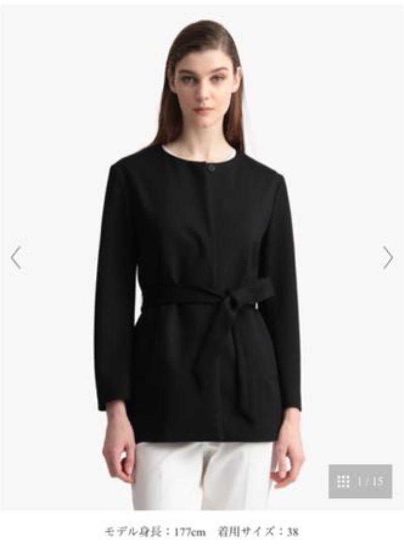 新品 theory luxe ノーカラージャケット