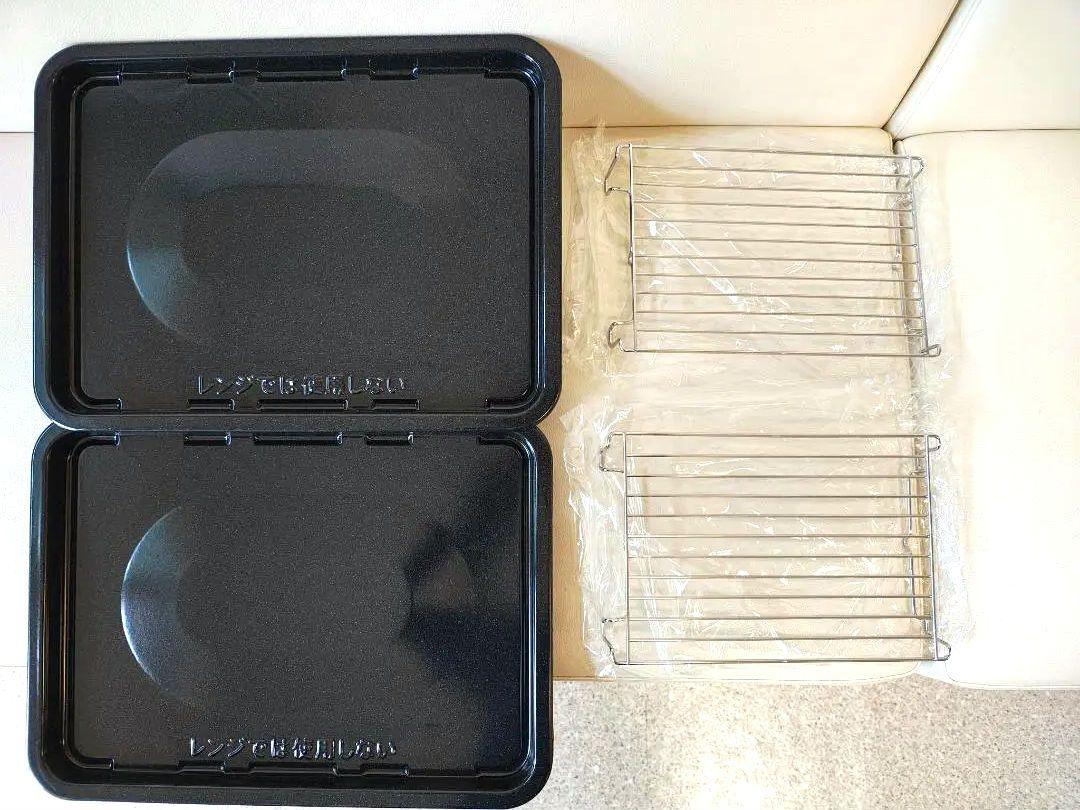 新品　未使用　シャープ　純正　ヘルシオ　角皿2枚　調理網2枚　セット　sharp