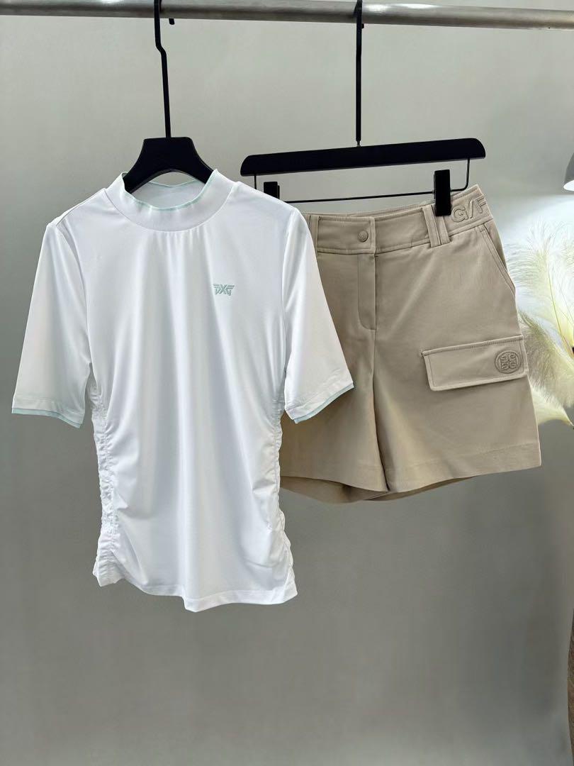 PXG ゴルフウェア レディースTシャツ ホワイト半袖 夏服