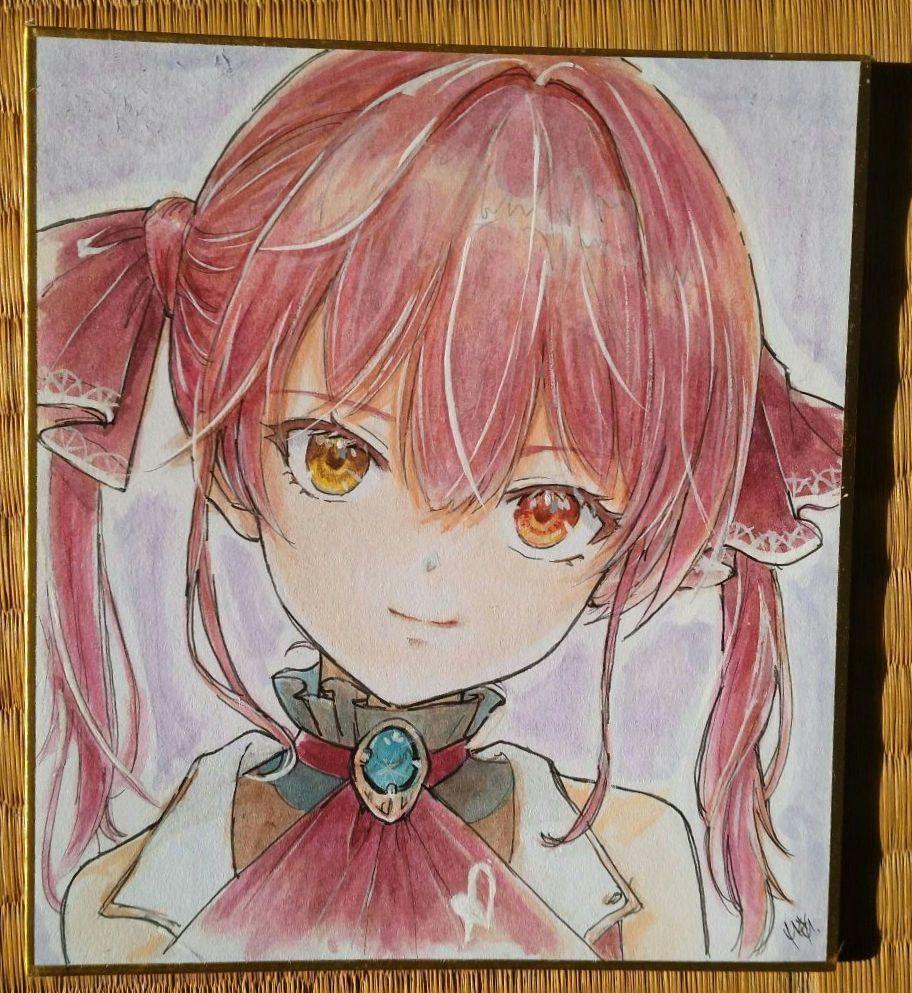 手描きイラスト 164】ファンアート原画 中サイズ色紙「大怪盗