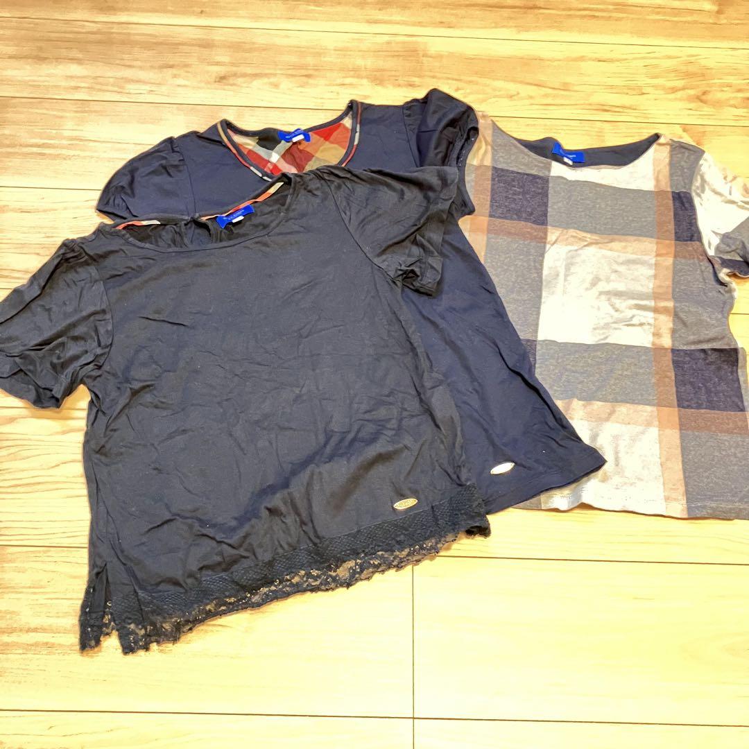 ★まとめ売り(3枚)★ブルーレーベルクレストブリッジ　カットソー　半袖　38