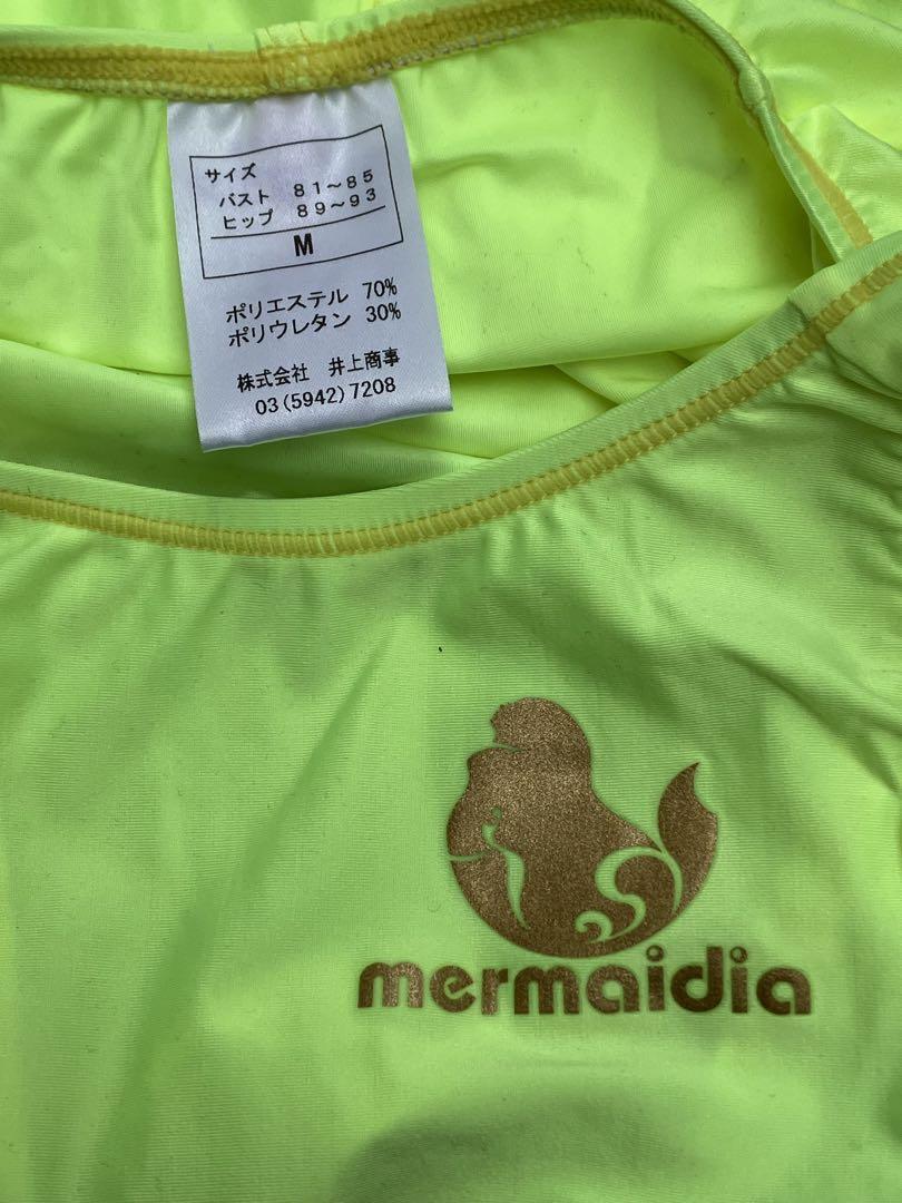 マーメイディア 競泳水着 イエロー Mサイズ 井上商事 未使用保管品